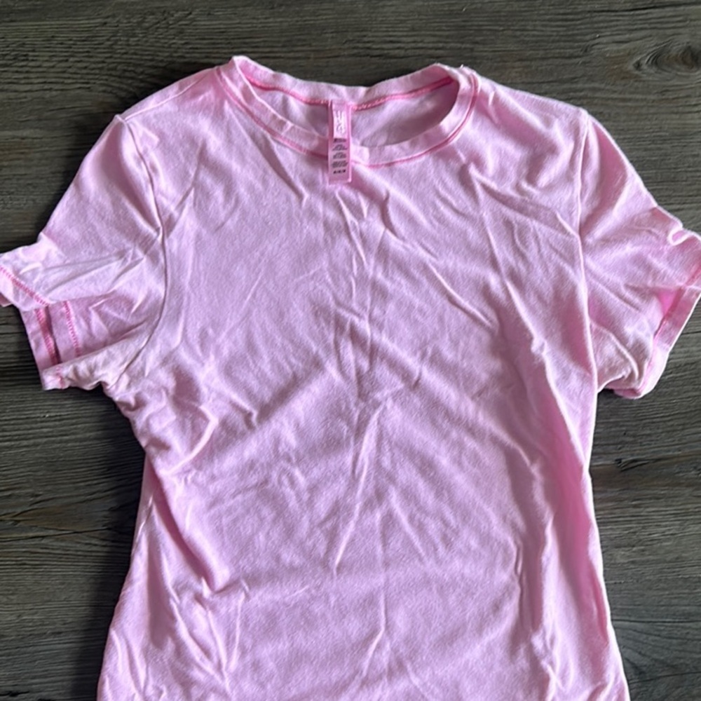 SKIMS Cotton Jersey Pink Shirt